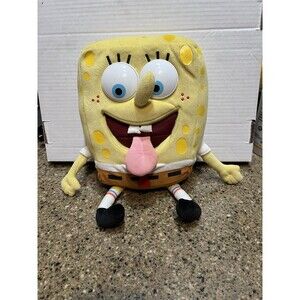 Sponge-bob Squarepants 2008 Jakks Pacific Talking Plush Nickelodeon WORKING